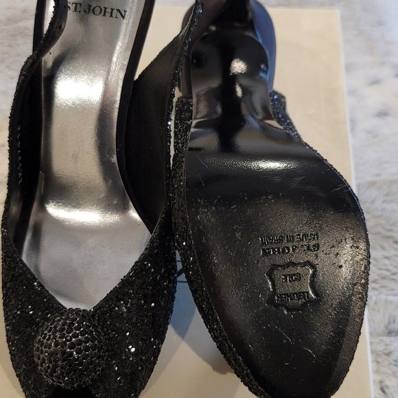 St. John Slingback Evening Heels - Picture 2 of 4